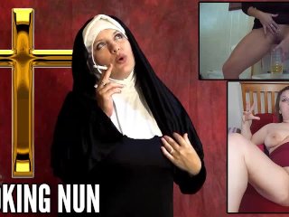 smoking, story telling, nun, hotwife