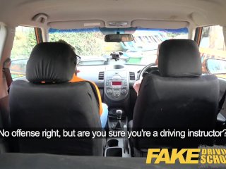 Fake Driving_School Fake Instructors Hot Car Fuck_with Busty Blonde Minx