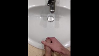 Sneaky wank & cum in shared hotel room