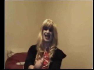 evil girl on webcam
