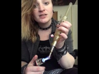 Punky Trans Chick Does Big Dabs