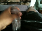 Jerking My Big Dick Off With Magnum Condom On