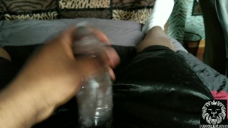 Jerking My Big Dick Off With Magnum Condom On