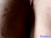 Preview 3 of Russian trans beauty tugging her cock