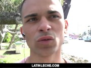 Preview 4 of Latin Leche - Broke Latin stud sucks and fucks random stranger for cash