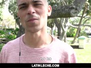 Preview 5 of Latin Leche - Broke Latin stud sucks and fucks random stranger for cash