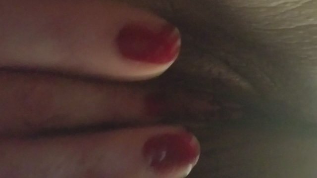 Moaning and Playing with my wet pussy until I cum.