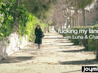 Joymii- horny french teen Luna Rival gets fucked by her landlord screenshot number 0