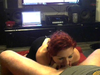 Deepthroatingslutwife gets treated_like a dog !