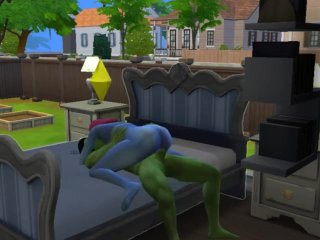 sims 4, anime, black hulk, big ass