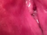 Preview 2 of Macro Super Close Up of my Dripping Pulsating Pussy