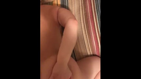 POV blonde tattooed babysitter doggy style