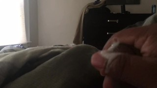 Jerking off while my wife is in the other room