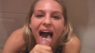 Perfect bullseye on tongue
