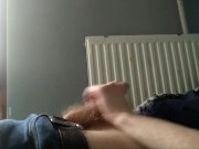 Preview 1 of blonde boy jerking and cumming