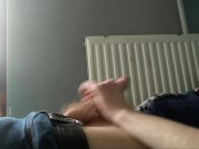 Preview 3 of blonde boy jerking and cumming
