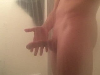 Take Pleasure Masturabtion under Shower Man Solo Cum