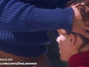 Preview 5 of Brunette MILF Eve Lawrence BIG TIT Snow Fuck
