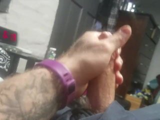 Sir Kink blowing a solo huge load out of his small cock!