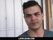 Preview 2 of LatinLeche - Hung latin straight guy has raw anal sex on camera for money