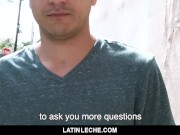 Preview 3 of LatinLeche - Hung latin straight guy has raw anal sex on camera for money