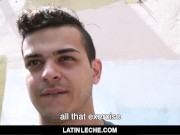 Preview 4 of LatinLeche - Hung latin straight guy has raw anal sex on camera for money