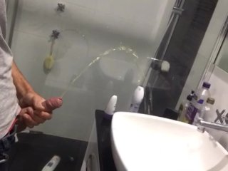 Pissing Rock Hard Into Aussie Sink