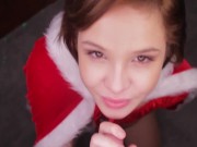 Preview 6 of Cadey Blows her Stepdaddy on Christmas Eve