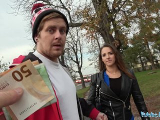 Public Agent Amirah Adara Fucks a stranger while her BF waits screenshot number 2