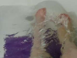Feet Soaking in Bath