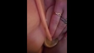 Double fucked with dildos