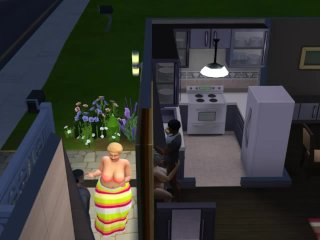 old woman fucking man and her boyfriend comes over