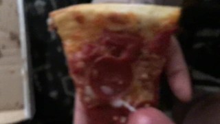 Cum on my pizza, I’ll eat it. Cum shot¡