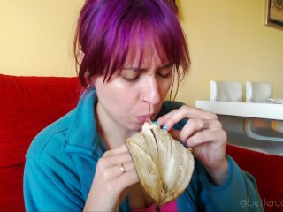 A vore accident: I suddenly find you in my banana!