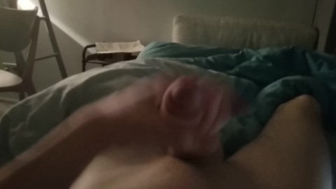 Jerking off with a hot cumshot