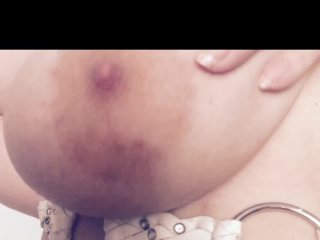 Curvy blonde striptease with white belt