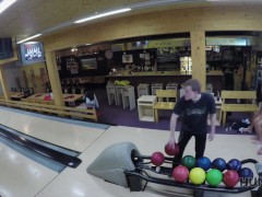 HUNT4K. Sex in a bowling place - I've got strike!