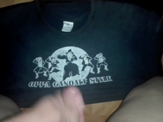 Cumming on Gandalf (Gandalf t-shirt)