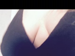 Curvy blonde_black lingerie striptease