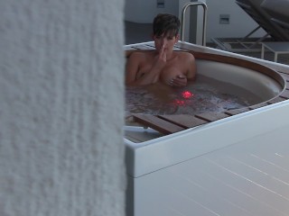 PERVERT CAUGHT SPYING_ON ME PLAYING IN_THE HOT TUB XXX
