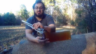 Echte six-gun voor een gunslinger? - Roestvrij Remington 1858 Pietta Pistol