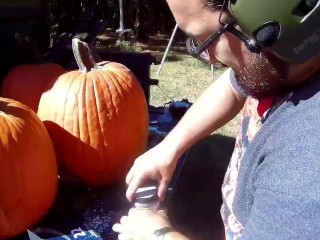Pumpkin Explosion!!!! Shot with AR15 and Explosive - really Cool!
