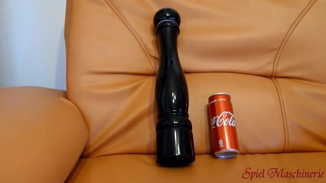 Watch Bondage Video:Giant wooden rod for nasty slut- Spiel Maschinerie Skype session No.4