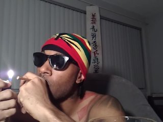 hat, solo male, smoke, webcam