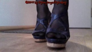 Präsentation meiner Blauen High Heels