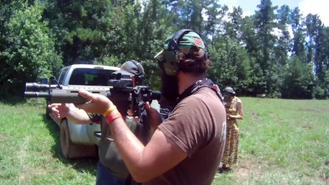 Blowing up Some Tannerite and Chalk before the 4th of July