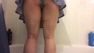 Upskirt View Of Peeing Panties