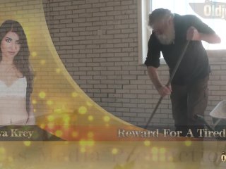 White hair old man fucks teen pussy so tight and young hardcore fucking screenshot number 1