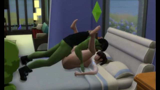 Халк с японскими толстушками Sims 4