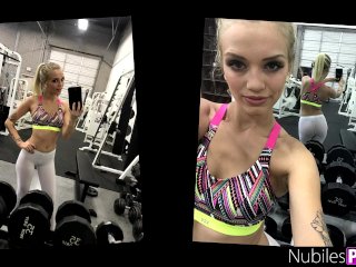 Fit Teen Alex Grey Fucked Hard In Yoga Pants - Gym Selfie S1:E2 screenshot number 1